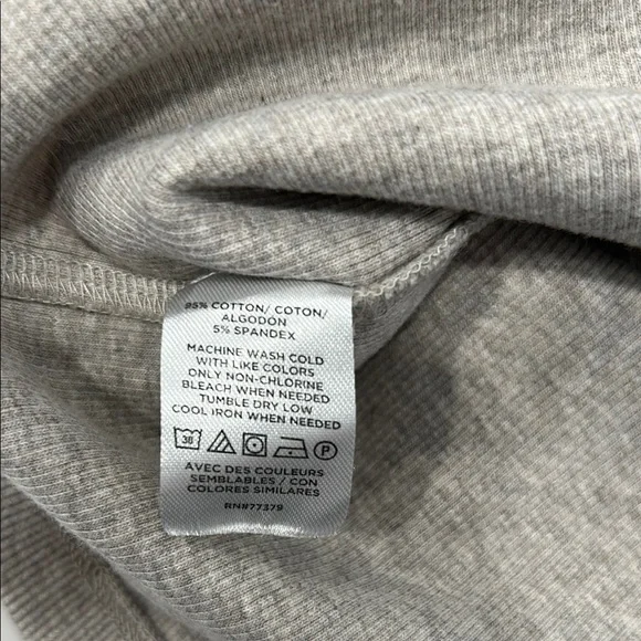 Ann Taylor Factory Tan Ribbed Short Sleeve Top for Women - Picture 7 of 8